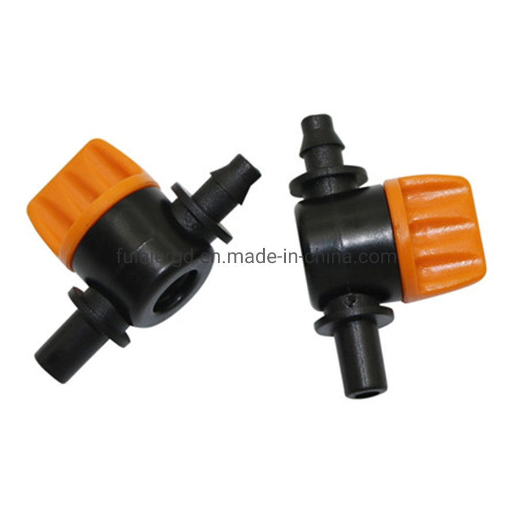 6 mm to 1/4 Inch Mini Valve Garden Irrigation Barbed Water Flow Control Valve 4/7mm Water Valve Controller