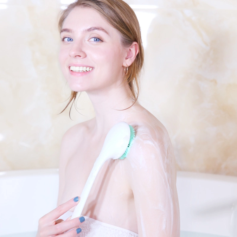 Bathroom Accessories Long Handle Scrubber Skin Massage Brush Soft Hair Body Towel Back Massage Bath Brush