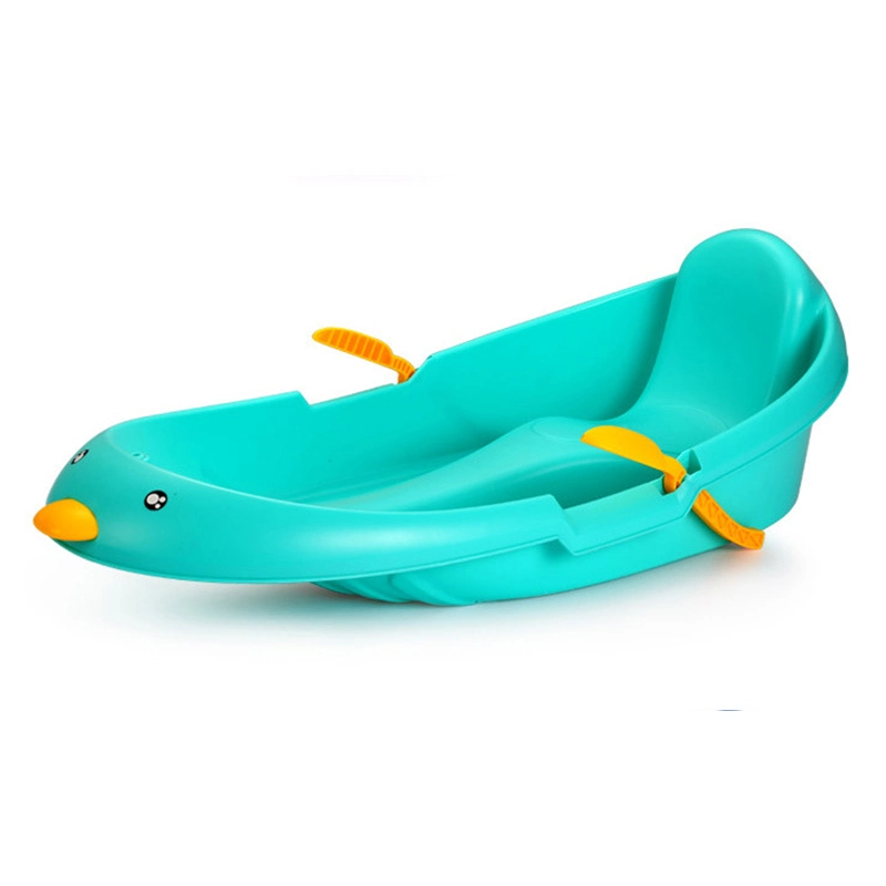 Hot Sale Penguin Adult Size Plastic Snow Sled Sledge