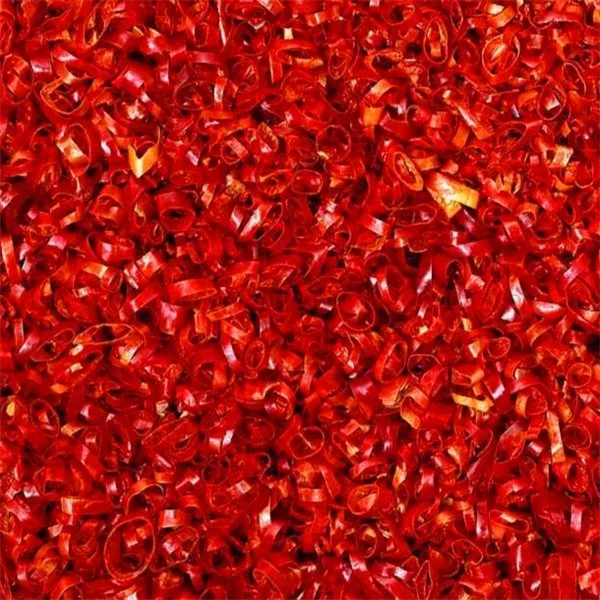 Los anillos de pimiento rojo seco Hot Chili Cortar el segmento de anillo