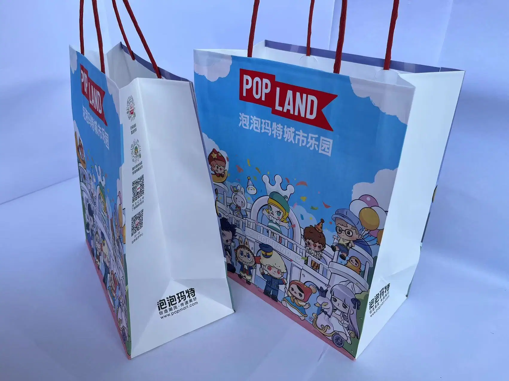 Free Sample Recyclable Reusable Custom Printed Shopping Bulk Kraft Paper Bags with Strong Handle/Decorative