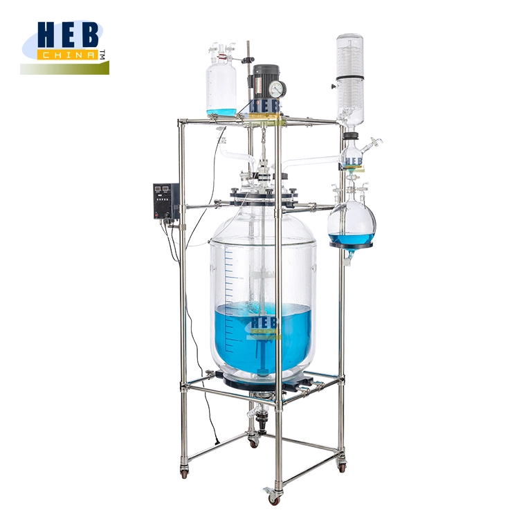 150L de aceite esencial forrado de cristal reactor químico