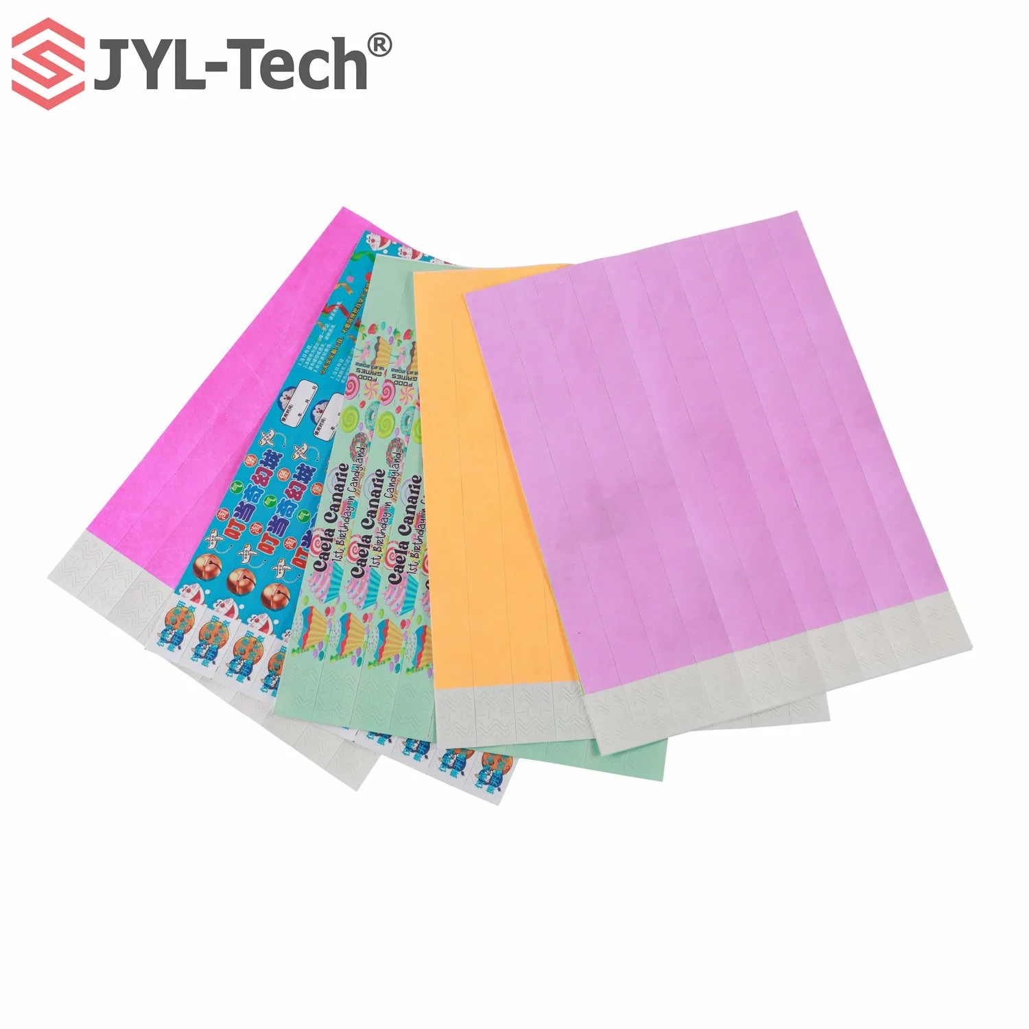 Customized UHF/Hf Disposable RFID Bracelet Tyvek Paper Wristband