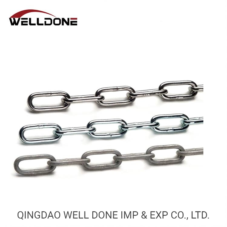 DIN763 Galvanized/Stainless Steel Welded Long Link Chain