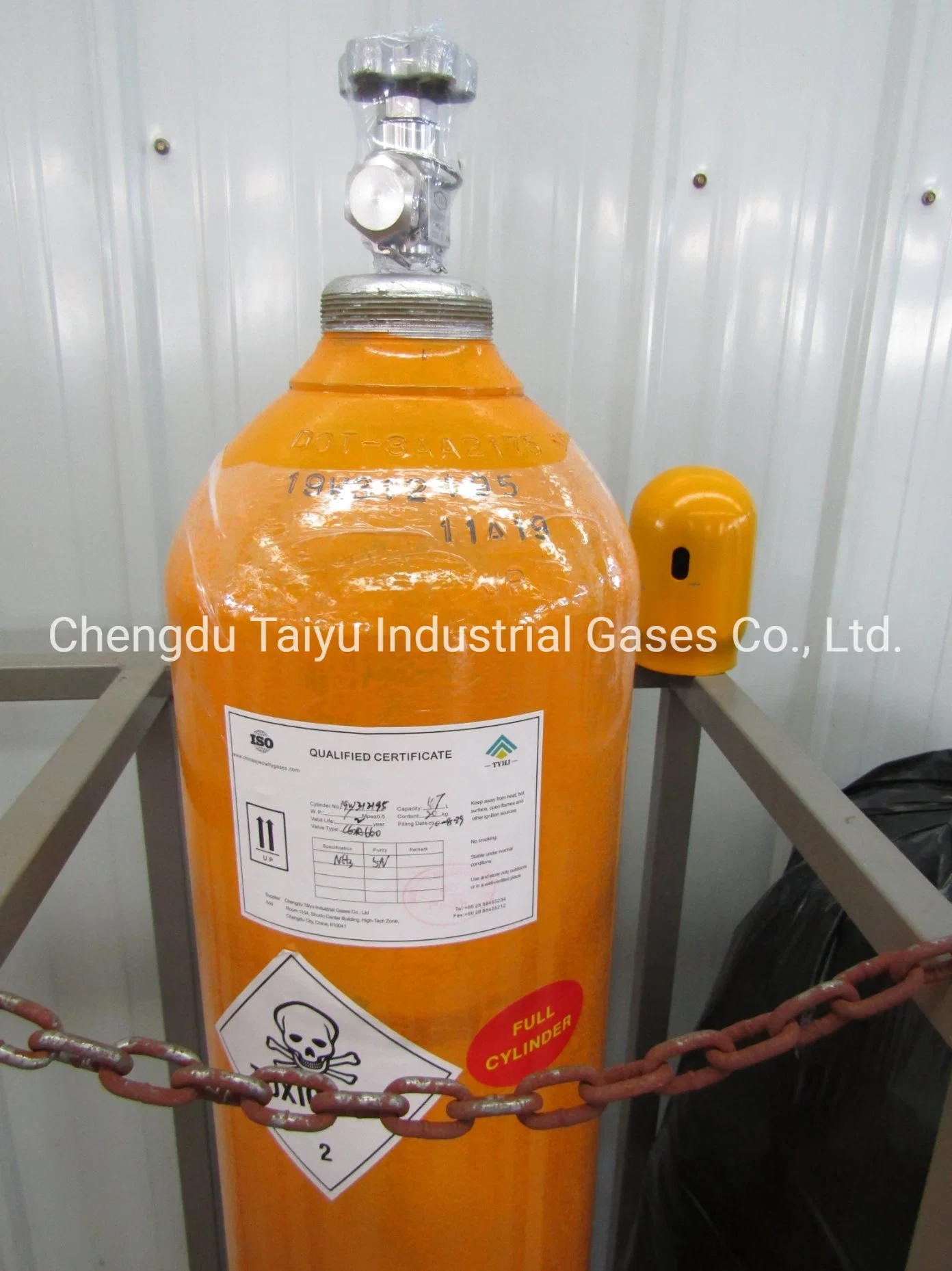 Wholesale/Supplier China 930L Ultra High Purity Ammonia Gas Cylinder Liquid Ammonia