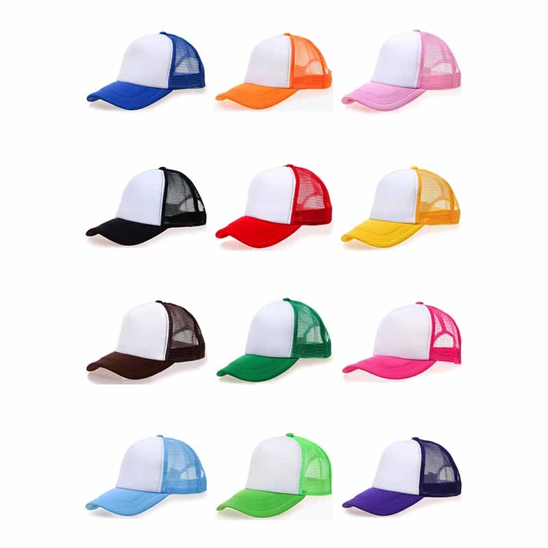 Foam Trucker Hat Manufacturers Custom High quality/High cost performance  Wholesale/Supplier Gorras Sin Logo Camionero Blank Mesh Trucker Cap