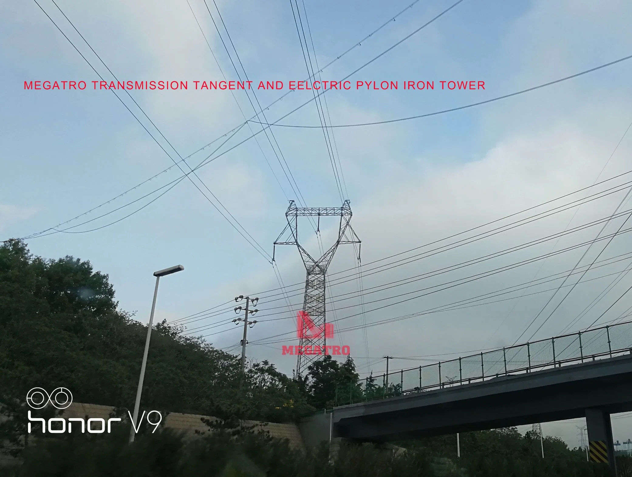 Megatro Power 220kv Transmission Line Z2 Suspension Lattice Tower