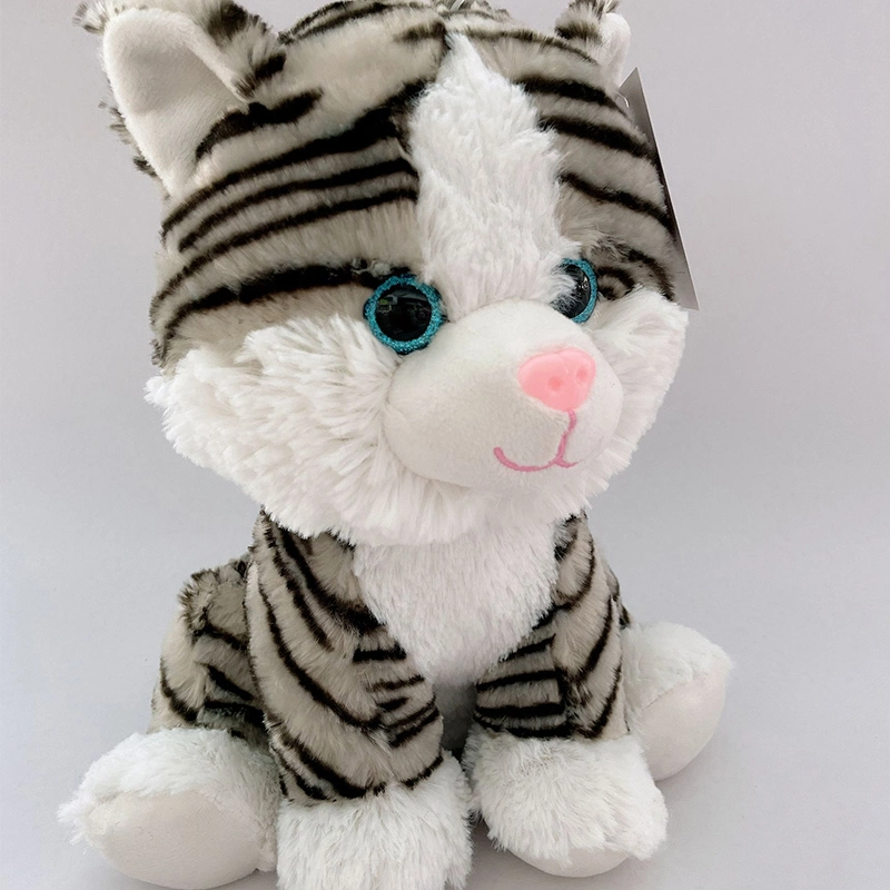 25cm Cute Ty Eyes Fluffy Soft Plush Cat Toy Kitten Stuffed Animal