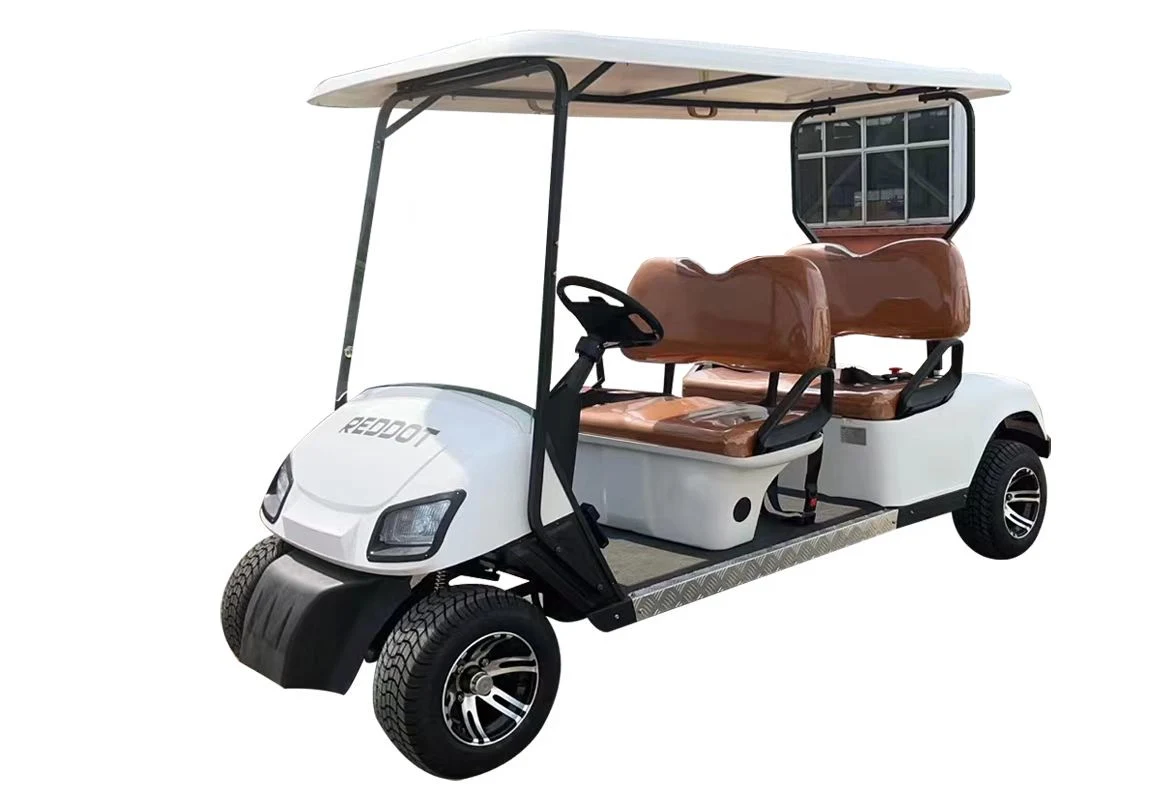 60V Battery Operated Golf Buggy 4 Seats Sport Electric Car for Golf Course