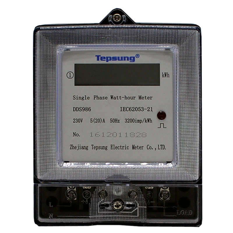 Digital Static Energy Meter with Transparent Terminal Cover