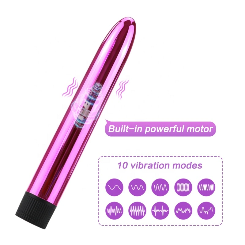 Vibrator 7 Inch Dildo Smooth G Spot Multi Speed Bullet Vibrating Rabbit Sex Toy