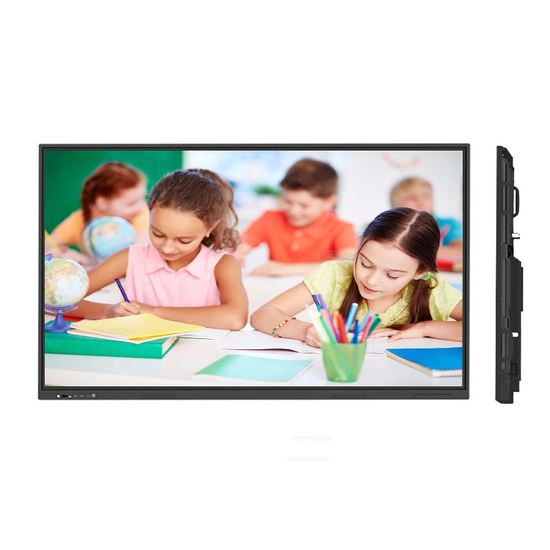 Multi Touch 55inch Windows I3 i5 i7 sistema de publicidad en pared Digital Signage Media Player Smart Board Pizarra interactiva para la enseñanza Y videoconferencia