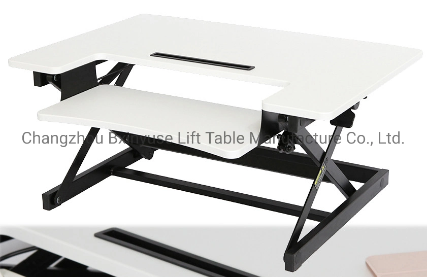 Manual de altura ajustable, plegable Mesa de ordenador / Soporte de escritorio de convertidor de sit