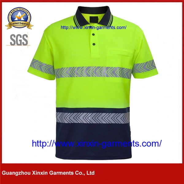 Hi-Viz T-Shirts Work Wear Working Clothes Polo Shirts Safety Workwear (W858)