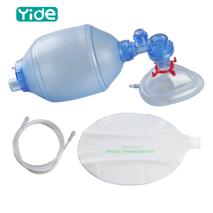 Bolsa de PVC Resuscitator oxígeno para adultos