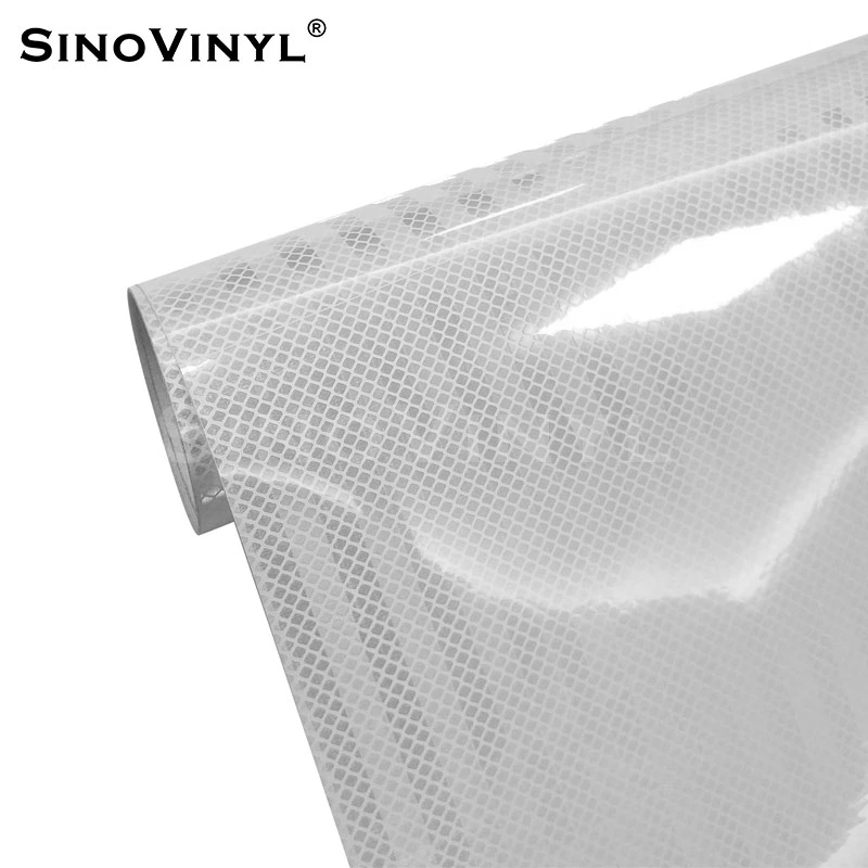 SINOVINYL Self Adhesive Transportation Road Truck Safety Sign Reflective Viscosity Vinyl Stickers