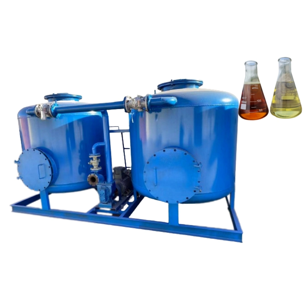 China Double Filter Tank Oil Purification Machine Inside Fill Silica Gel