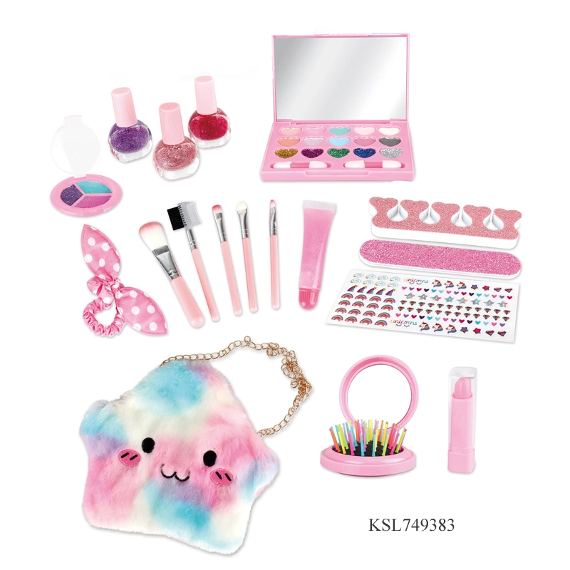 Preço por atacado baixo preço Alto nível de qualidade conjunto cosmético Kids - brincadeira de fantasia Brinquedos Moda Girls Beleza compõem Toy simulative maquiagem