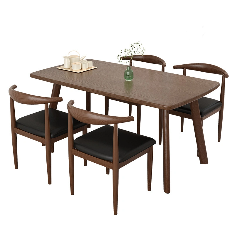 Best Selling High End Modern Home Furniture Desk Top Glass 6 Chairs Dining Table Set