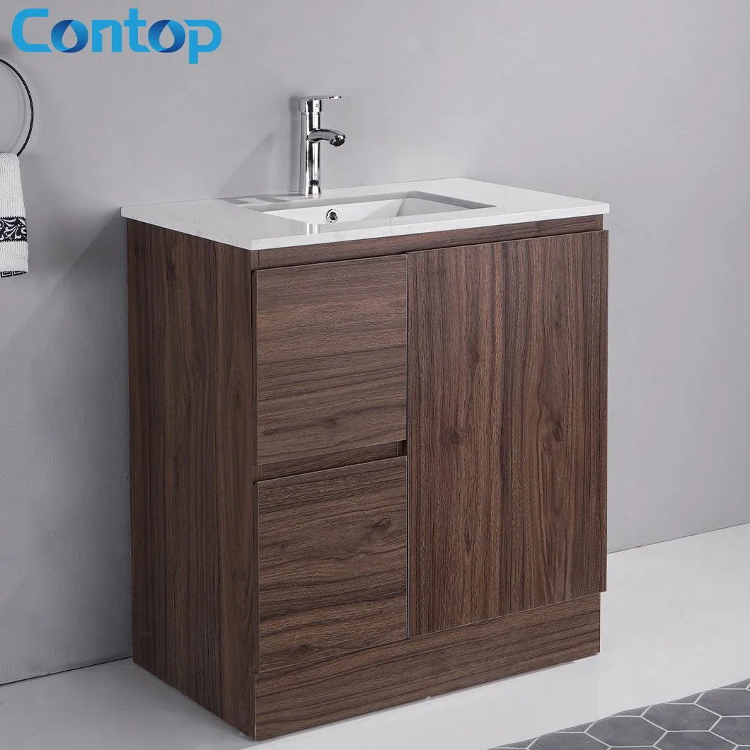 Diseño moderno cuarto de baño de lujo en el cuarto de baño muebles de madera vanidad