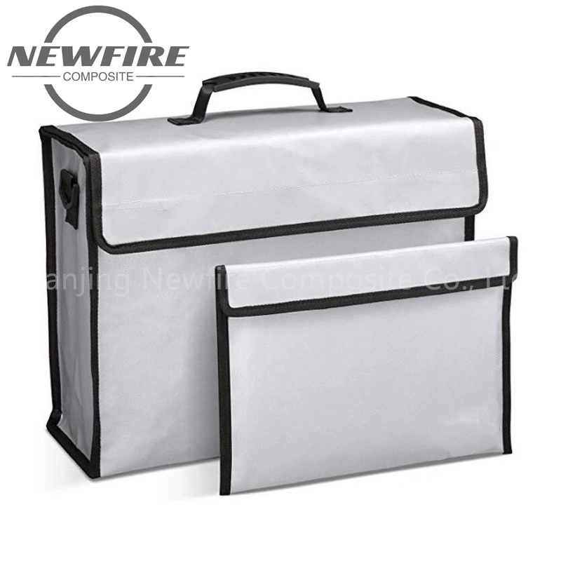 Manufacturer New Custom Logo Fireproof Waterproof Travel Security Tote File Bag A4 Document File Bag, Fireproof Safe Documents Bag