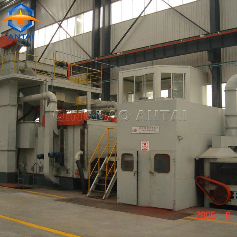 Steel Plate Roller Conveyor Shot Blasting Machine and Automatic Painting Line