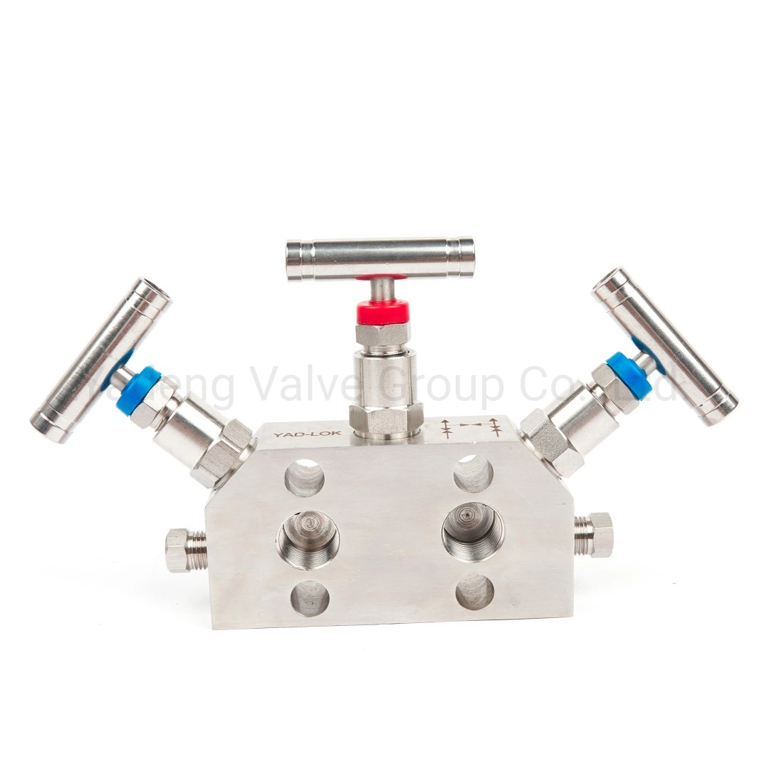 Stainless Steel High Pressure Valve 3 Way Valve Manifolds Coplanar Valve Manifolds