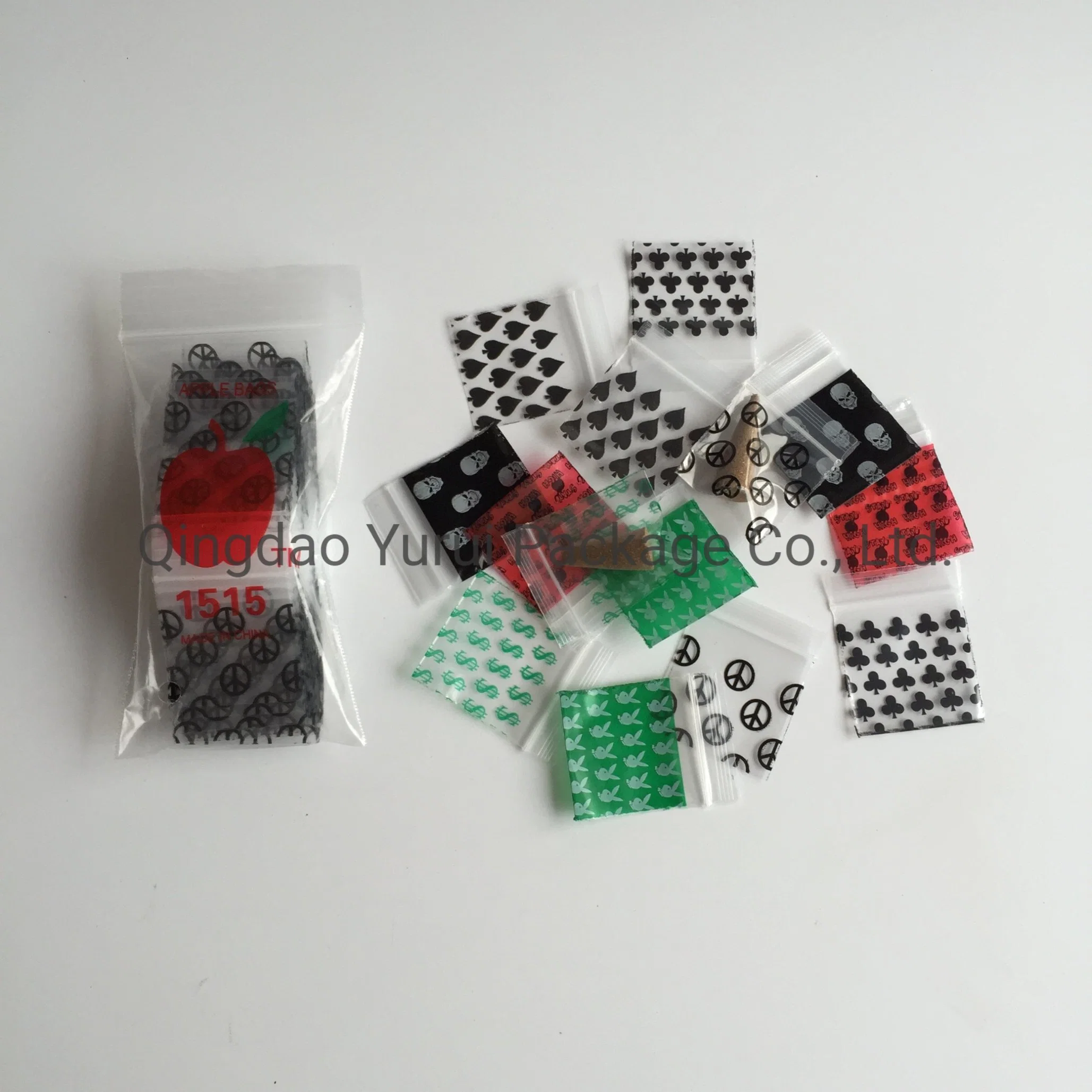 Custom Design LDPE Plastic Mini Apple Baggies