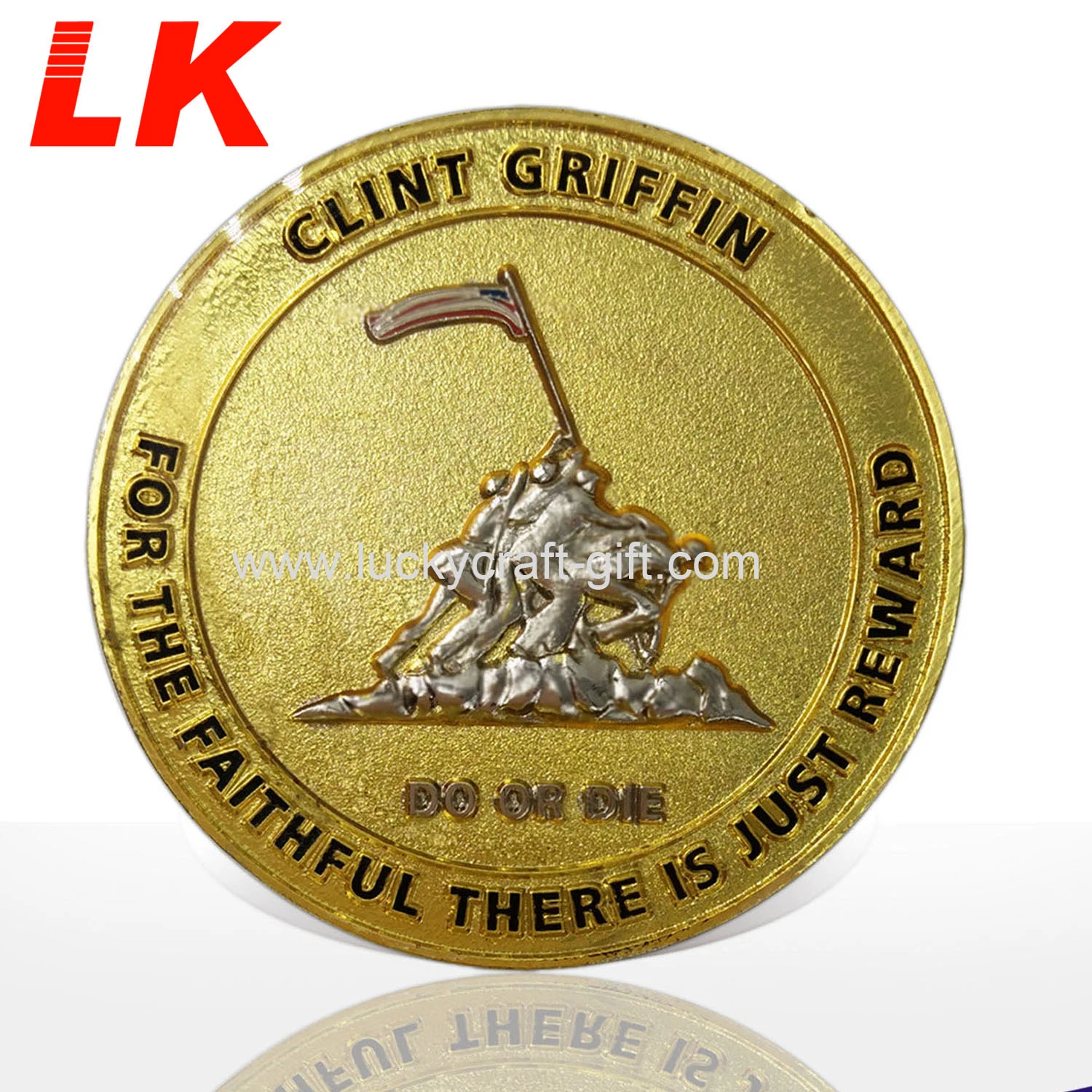 Presentación de alta calidad reconocimiento personalizado Recuerdos de oro del Zodíaco Token Desafío Coin