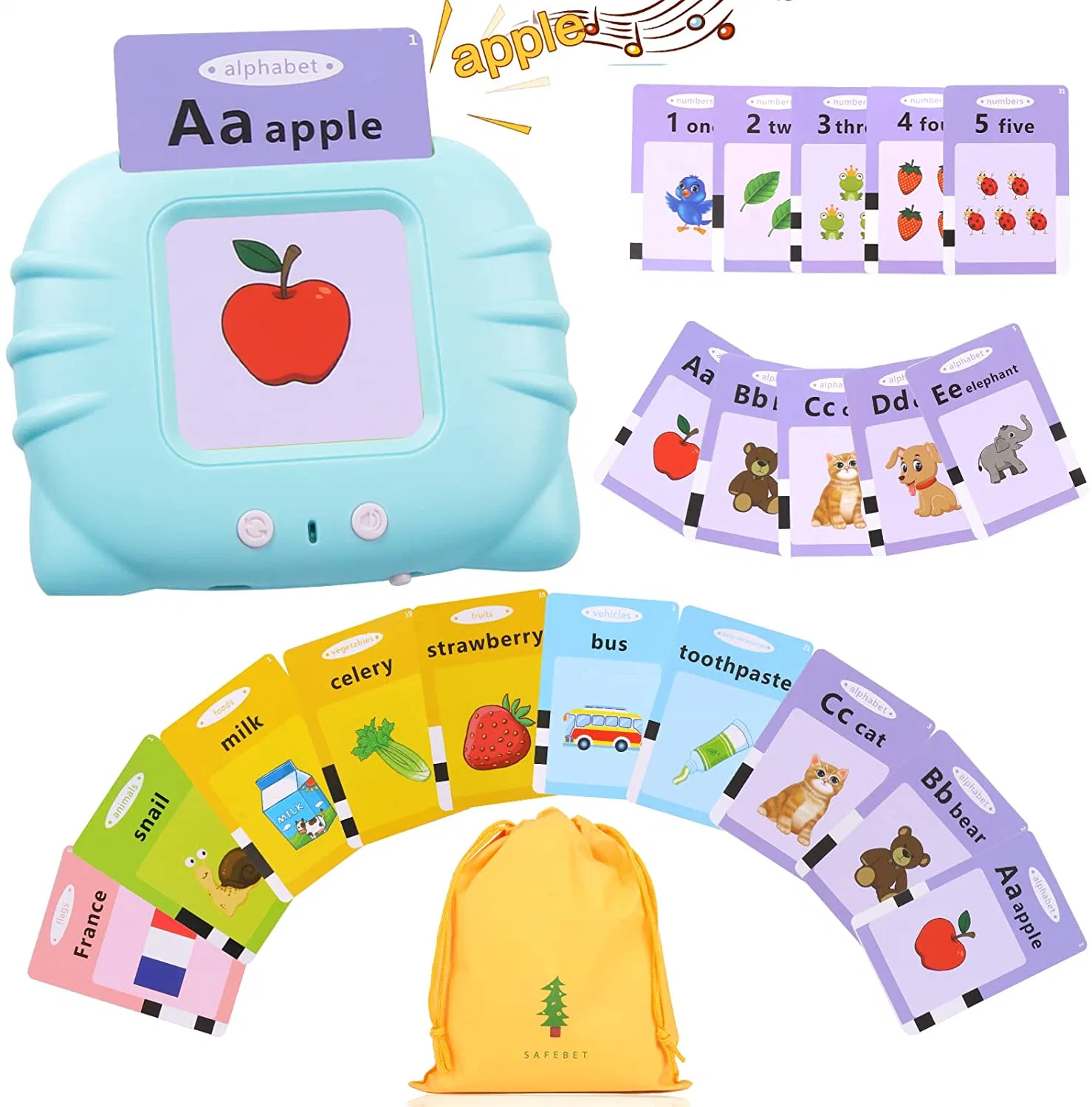 Educational Learning Talking Sight Words Flash Cards Kindergarten