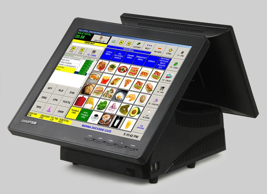 Sistema de POS para minoristas de pantalla doble