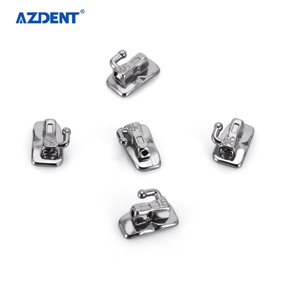 Azdent Orthodontic Single-Bondable Dental Monoblock Bukkale Tube Mbt 0 022 200PCS/Karton