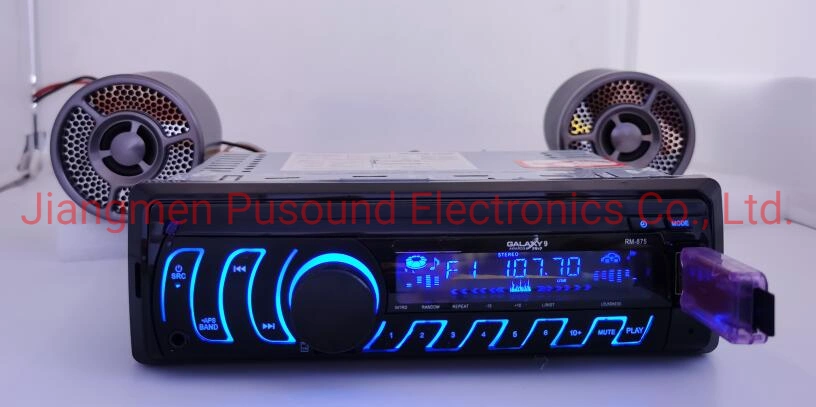 Panel desmontable coche reproductor de MP3 con Bluetooth pantalla LED multicolor