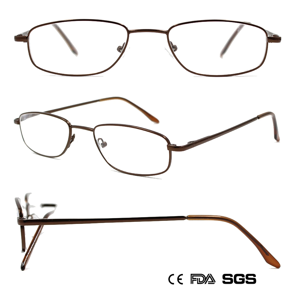 Metal Slim Line Readingglasses with Spring Temple (WRM901019)