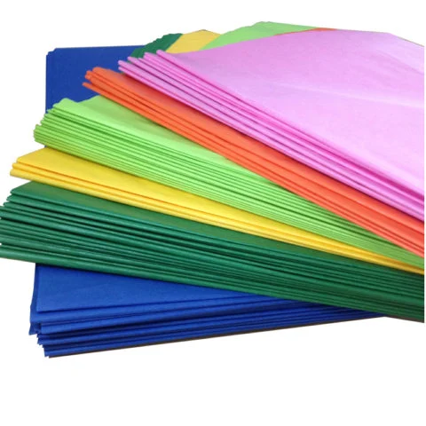 Hoja de colorido envoltorio para regalo personalizadas pañuelos de papel Kraft de embalaje ecológico envoltura Flor 20hojas/Pack