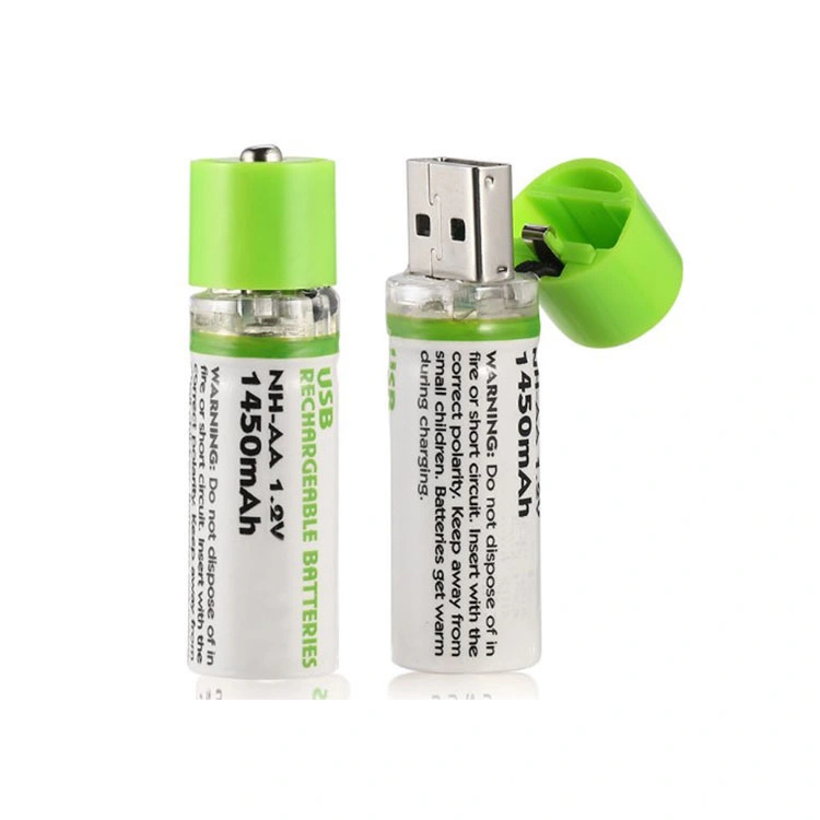 Ni-MH USB AA Rechargeable Battery No Cable or Charger Required