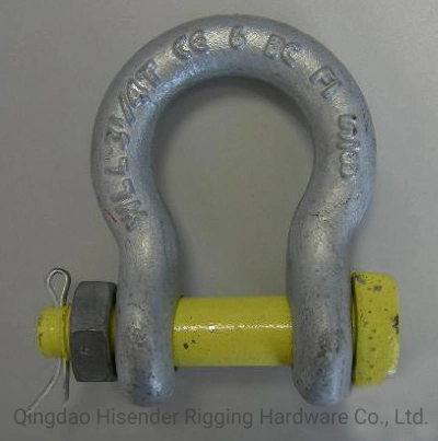 Rigging E. Galvanized G2150 D Type Forged Anchor Chain Shackle