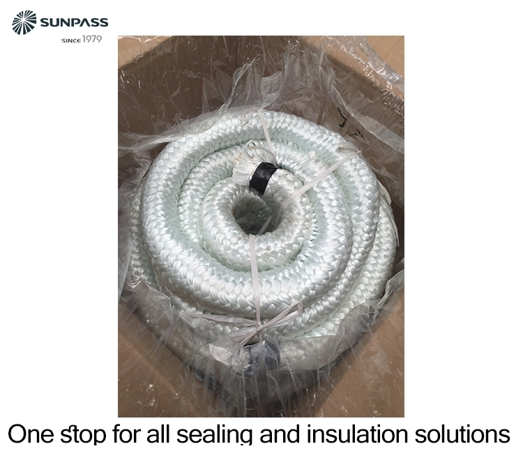 High Density Texturized Fiberglass Rope Packing Insulation Gasket Seal High Quality High Temperature Fiberglass Ribbons