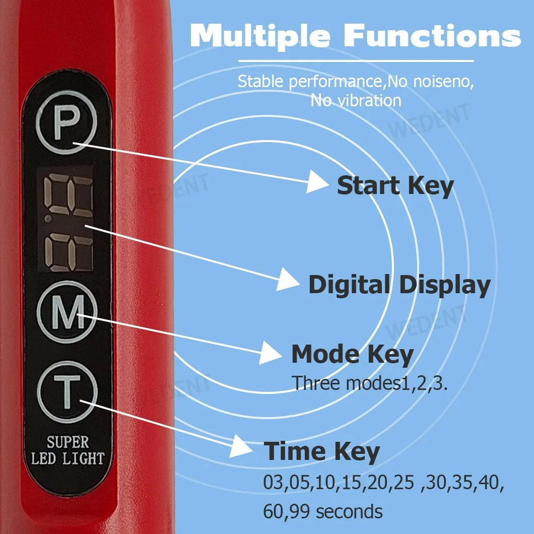 Dental High quality/High cost performance Wireless 3s LED Light Cure Dental Equipment Dental Curing Light