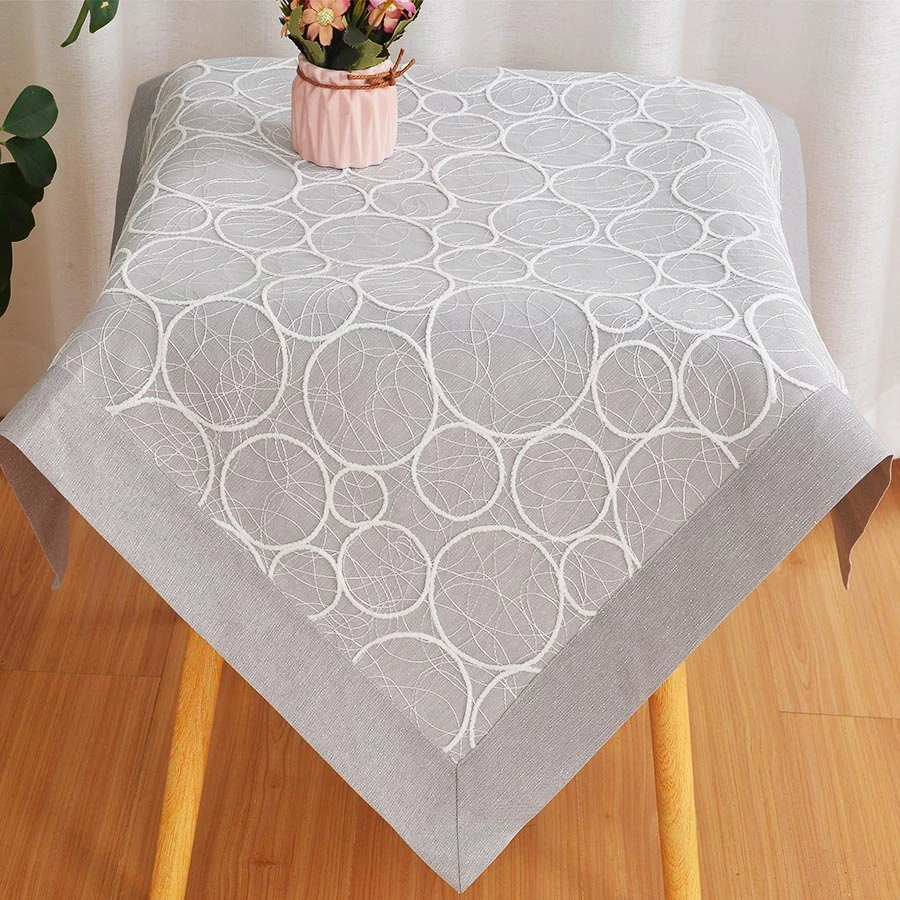 Water Proof Jacquard Yarn Dyed Tablecloth for Hotel
