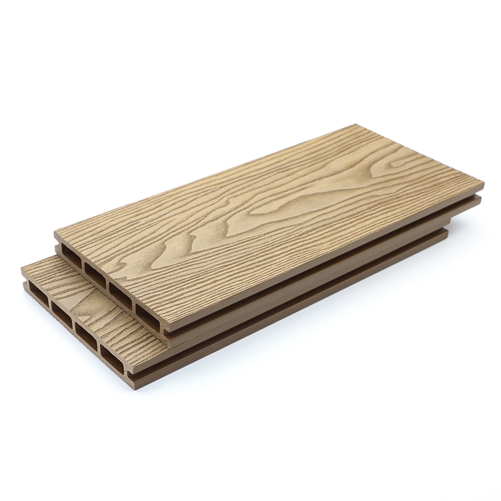 149*24mm Piso de Decking de Composto Plástico de Madeira para Exterior WPC