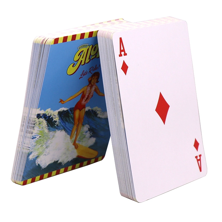 Custom Logo Printing Sexy Poker Colored Plastic Paper Us Playing Card