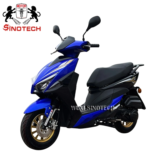 Selling New High Power 150cc Mini Gas Scooter Gasoline Motorcycle Suitable for Adult Racing Cheap Adult Gas Scooter 2 Seats