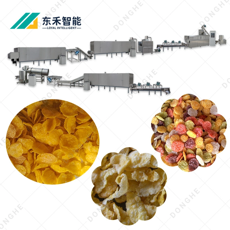 China Industrial automática de cereales de desayuno copos de maíz que Maquinaria