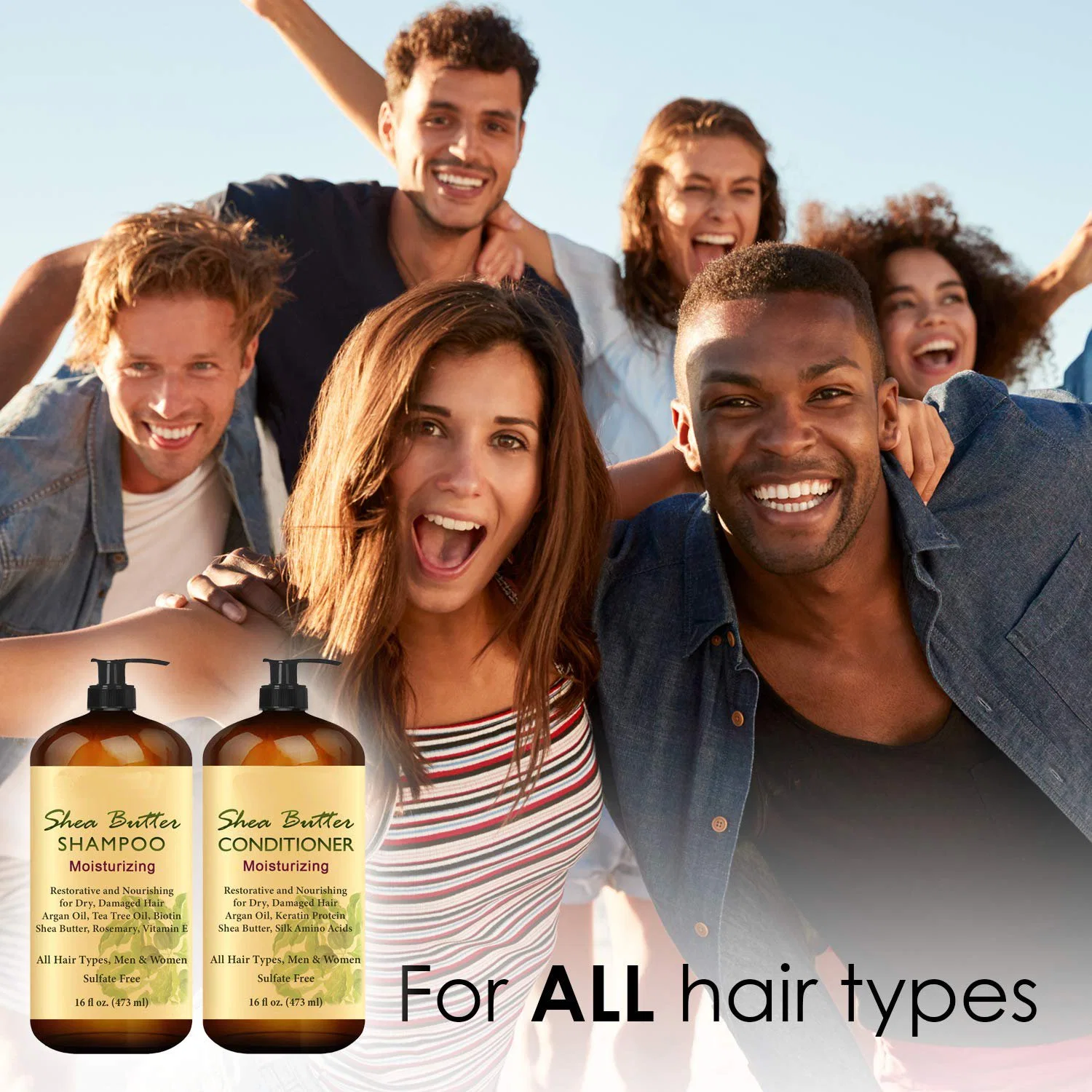 Shea Butter Keratin for Hair Loss and Thinning Hair Shampoo and Conditioner