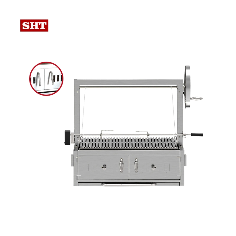 Edelstahl SUS #304 Faltung BBQ Grill Grill Grill Marken Gas und Kohle Grill