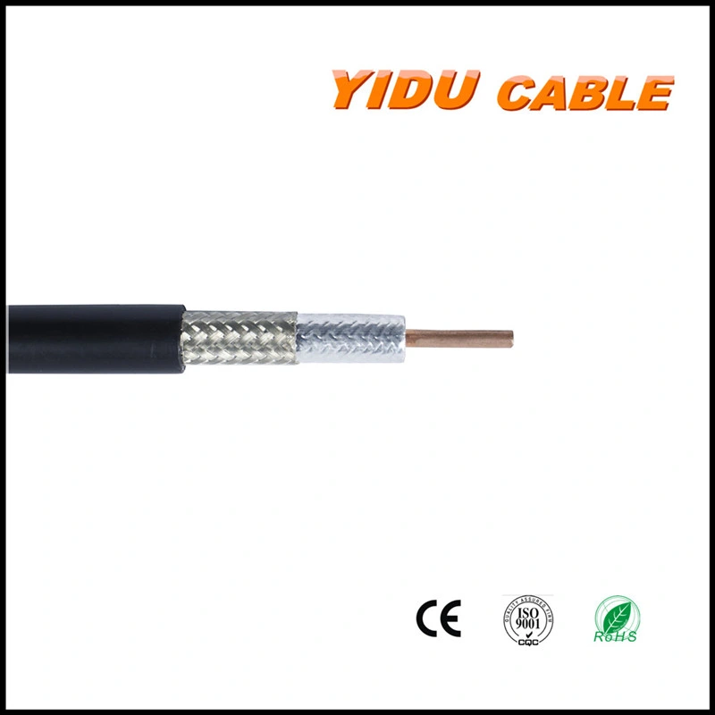 Coaxial Cable RG6 Rg59 Quad Shield Video Cable Antenna Satellite TV Cable