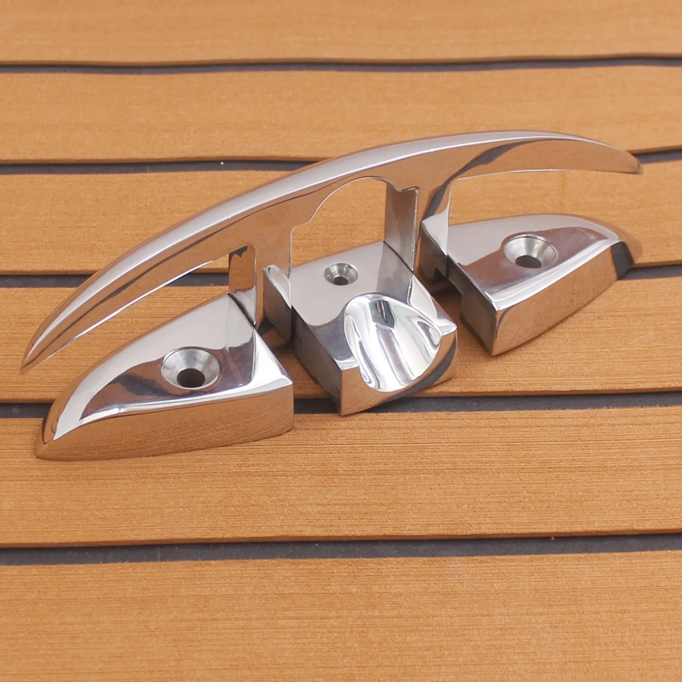 Boat Deck Folding Cleat 316 Stainless Steel Marine Docking Mounting Hardware Flip up Dock Flush Mount Cleat Rope Tie Down Cleat