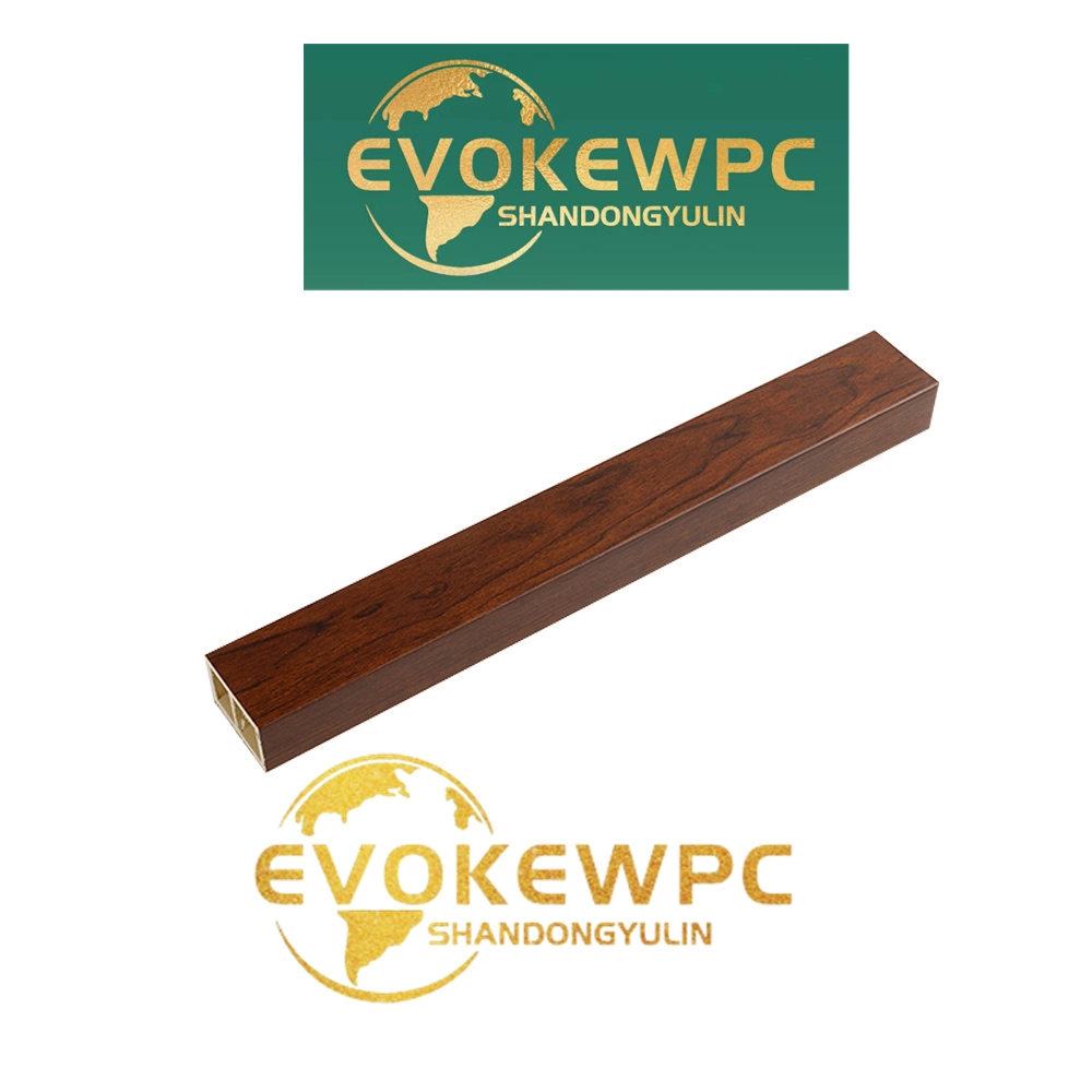 Evoke WPC novo design WPC Wood composto Hollow Square Timber Tubo para decoração interior