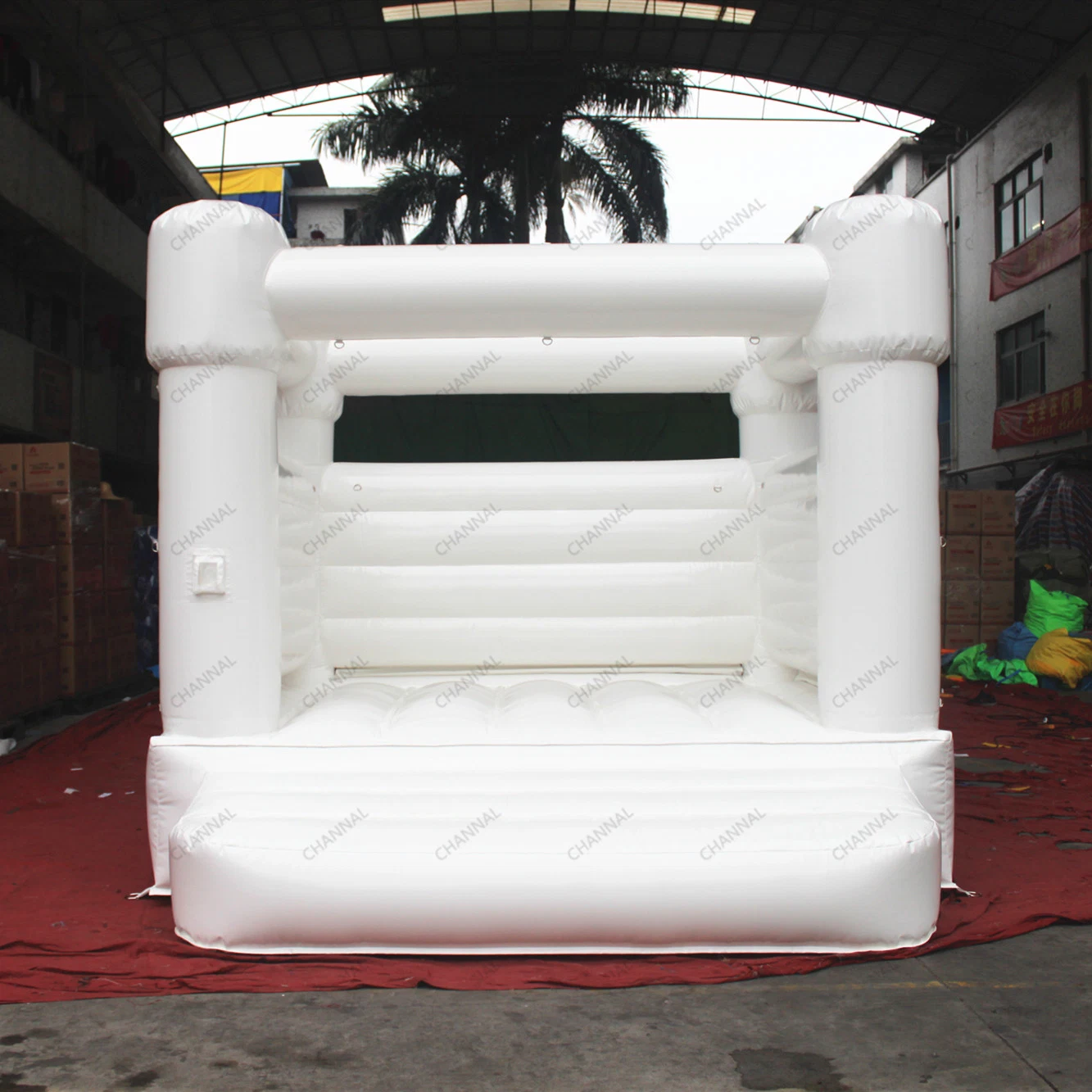 Weiß Bounce Haus Hochzeit Burgen Jumping House Aufblasbare White Castle-Chb1319